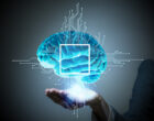 AI(Artificial Intelligence) concept, 3D rendering, abstract image visual