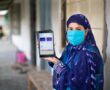 Shasthya Kormis CHW uses Dishari during local healthcare visits